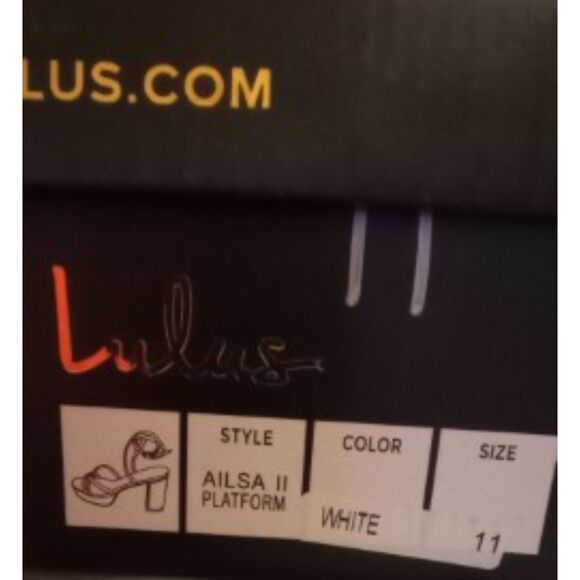 Lulus Women's Size 11 Ailsa II White Platform Heels - NWT - Picture 9 of 10